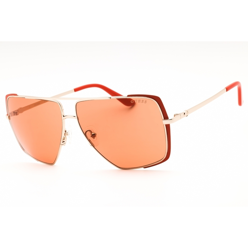 NWT Guess GU00220-43E Matte Orange Oversized 62mm Sunglasses